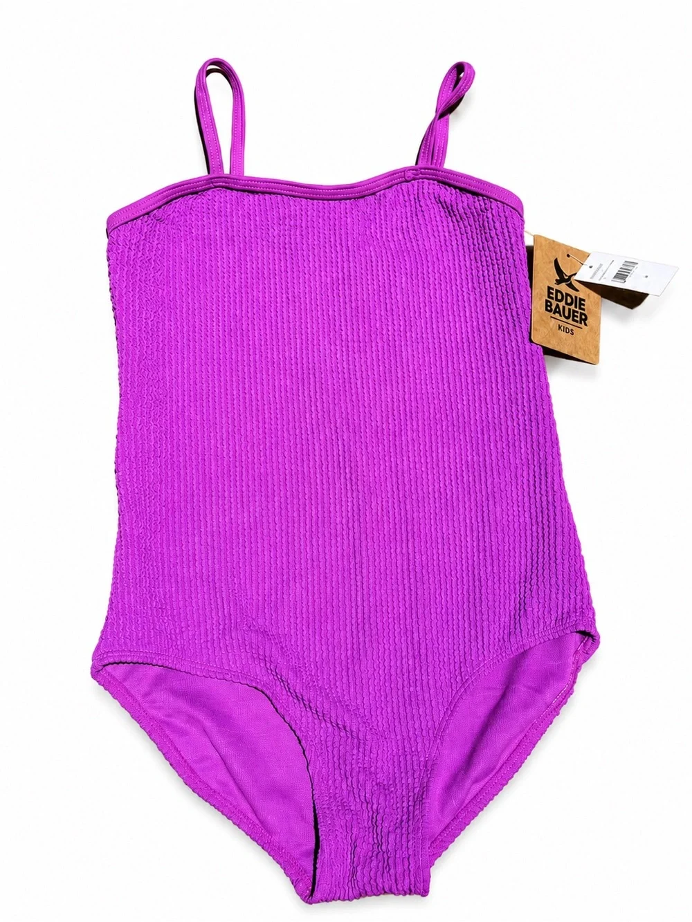 Eddie Bauer Kids Textured One-Piece Swimsuit – Size M (10/12) NWT